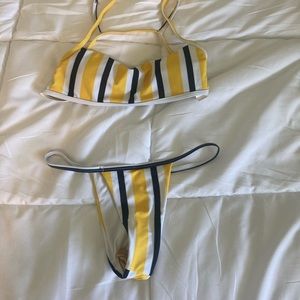 Striped bikini!